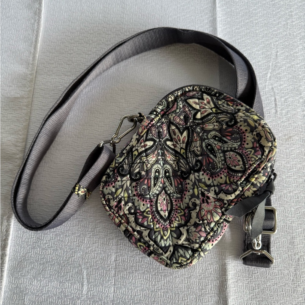Vera Bradley Mini Crossbody Bag – Quilted Paisley Floral Print